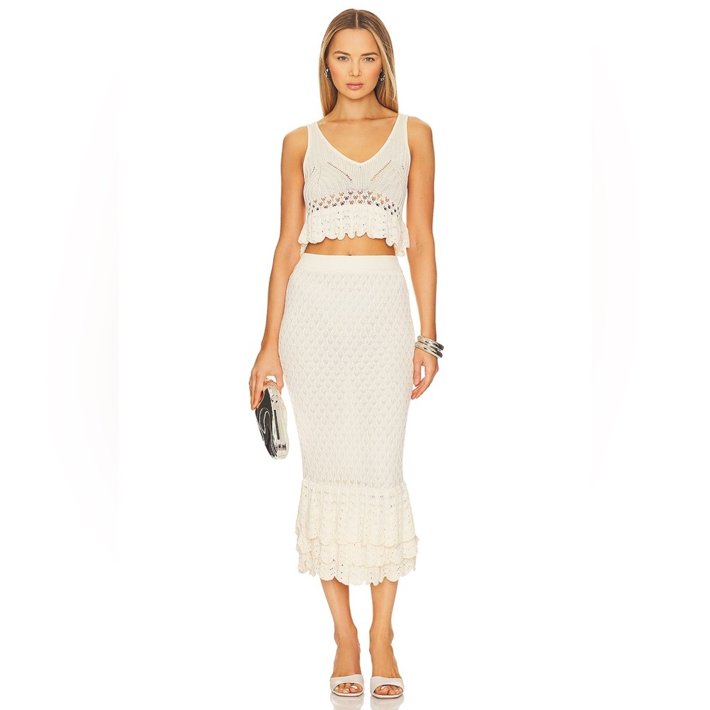 New Beach Riot 'Polly' ivory Skirt Size Large